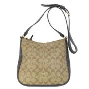 Coach Pre-owned Pre-owned Tyg axelremsvskor Brown, Dam