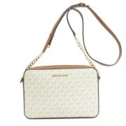 Michael Kors Pre-owned Pre-owned Plast axelremsvskor Beige, Dam