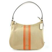 Coach Pre-owned Pre-owned Canvas handvskor Beige, Dam