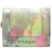 Bvlgari Vintage Pre-owned Laeder plnbcker Multicolor, Dam