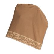 Moschino Poncho med logotyp Brown, Dam