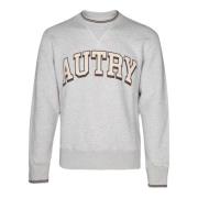 Autry Vit Crew Neck Sweatshirt Aw24 Gray, Herr