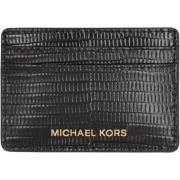 Michael Kors Krokoprint Läderkorthållare Black, Dam