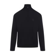 Giorgio Armani Blå Navy Turtleneck Jumper Blue, Herr