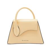 Biagini Sofia Läderhandväska Beige, Dam