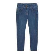 Fiorella Rubino Skinny Jeans med Applikationer och Strassstenar Blue, ...