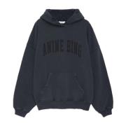 Anine Bing Harvey Sweatshirt Dark Washed Black Black, Dam