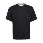 Eleventy Jersey Bomull Crewneck T-shirt Black, Herr