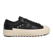 Philippe Model Låga Haute Sneakers, Enfärgat Mönster, Snörning Black, ...