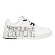 Versace Jeans Couture Mönstrade Starlight Sneakers med Snörning White,...