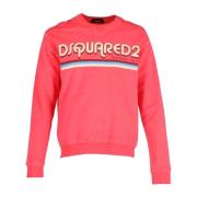 Dsquared2 Rosa Bomulls Sweatshirt Ss22 Pink, Herr