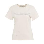 Golden Goose Vita T-shirts & Polos Aw24 White, Dam