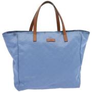 Gucci Vintage Pre-owned Canvas totevskor Blue, Dam