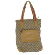 Gucci Vintage Pre-owned Canvas totevskor Brown, Dam