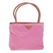 Prada Vintage Pre-owned Nylon totevskor Pink, Dam