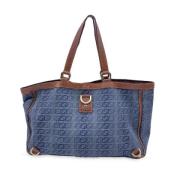 Gucci Vintage Pre-owned Laeder totevskor Blue, Dam