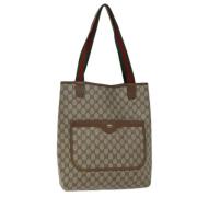 Gucci Vintage Pre-owned Laeder totevskor Brown, Dam