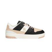 Tommy Hilfiger Premium Lo Basket Sneaker Ancient White Multicolor, Dam