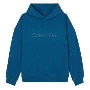 Calvin Klein L/S Hoodie Hoodie Blue, Herr