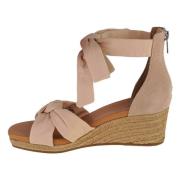 UGG W-Yarrow Heeled sandals Beige, Dam