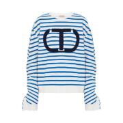 Twinset Crew Neck Sweatshirt Multicolor, Dam