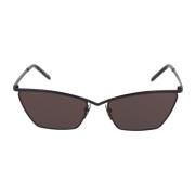 Saint Laurent Metall Cat-Eye Solglasögon SL 637 Black, Dam