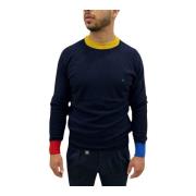 Manuel Ritz Crew Neck Sweater Blue, Herr