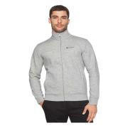 Champion Herr Full Zip Hoodie Sweat Jacket Gray, Herr