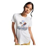 Converse Star Chevron Infill T-shirt White, Dam