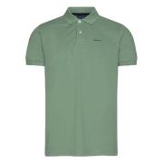 Gant Md.Ss Pique Rugger Short Sleeve Polo Green, Herr