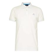 Gant Regular Fit Short Sleeve Polo White, Herr