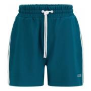 Guess Signature Korta Casual Shorts för Kvinnor Green, Dam