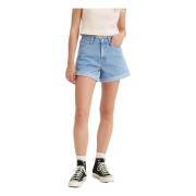 Levi's Rullade 80-tals Mom Shorts Blue, Dam