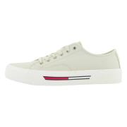 Tommy Hilfiger Jeans Lace UP Sneakers Beige, Herr