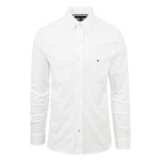 Tommy Hilfiger 1985 Collection Slim Fit Pique Skjorta White, Herr