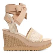 UGG Plattformsandaler Beige, Dam