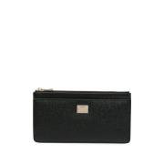 Dolce & Gabbana Svarta Plånböcker Dauphine Stil Black, Dam