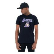 New Era Lakers T-shirt Black, Herr