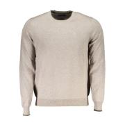 North Sails Beige Bomullströja Klassisk Crew Neck Beige, Herr