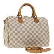 Louis Vuitton Vintage Pre-owned Canvas handvskor White, Dam