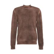 Mauro Grifoni Brun Stickat Aw24 Brown, Herr