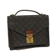 Louis Vuitton Vintage Pre-owned Canvas handvskor Brown, Dam