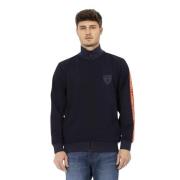 Automobili Lamborghini Blå Zippered Sweatshirt med Sleeve Detail Blue,...