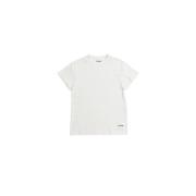 Jil Sander Set med tre vita T-shirts White, Herr