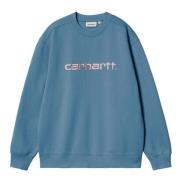 Carhartt Wip Hoodie Blue, Dam