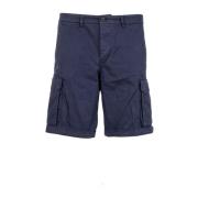 40Weft Stiliga Bermuda Shorts Blue, Herr