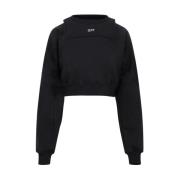 Off White Svart Bomullströja Aw23 Black, Dam