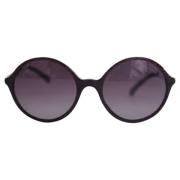 Chanel Vintage Pre-owned Acetat solglasgon Black, Dam