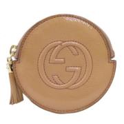 Gucci Vintage Pre-owned Laeder hem-och-kontorstillbehr Brown, Dam