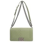 Chanel Vintage Pre-owned Tyg chanel-vskor Beige, Dam